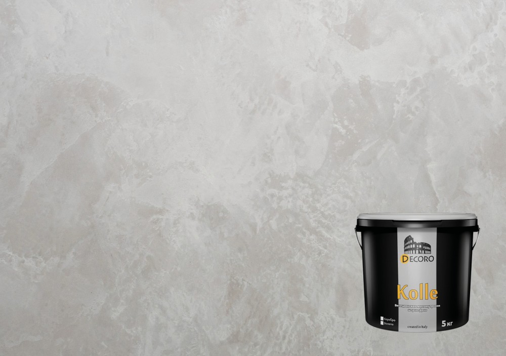 Kolle (Колле) современная венецианская штукатурка. Белое золото