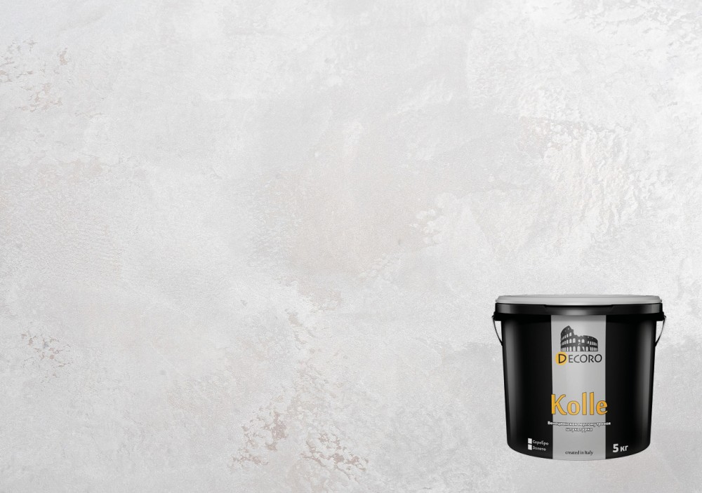 Kolle (Колле) современная венецианская штукатурка. Белое золото