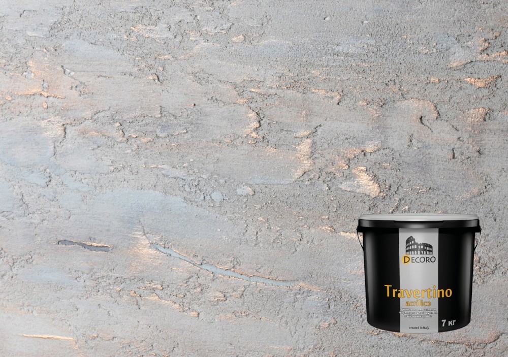 Travertino acrilico NEW (Травертино акрилико Нью) акриловая штукатурка "Травертин" (мелкий кварц)