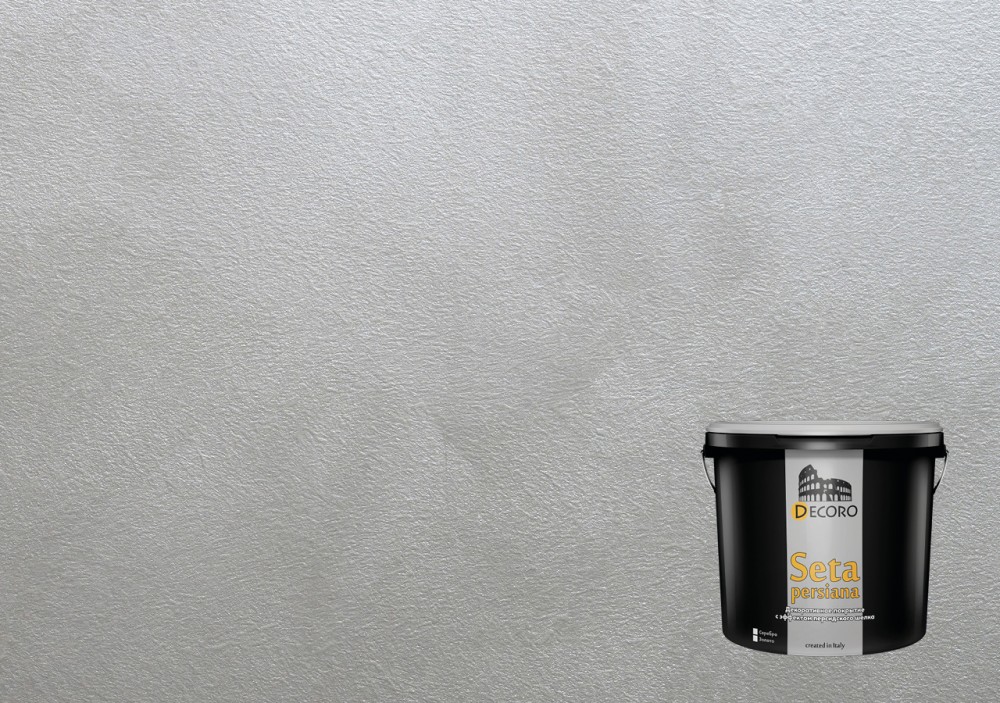 Seta persiana (Сета перчиана) декоративное покрытие (персидский шелк). Серебро